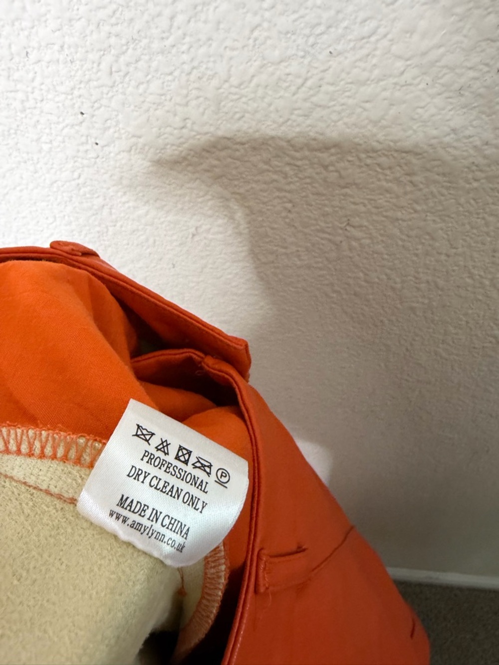 Amy Lynn Amber Faux Leather Flare V Front Trouser Pant Orange Womens Size M - Picture 10 of 10